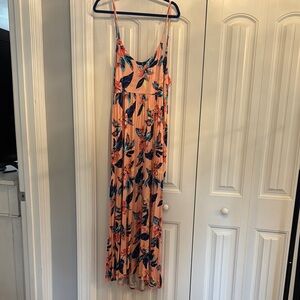 Floral Maxi Dress with Spaghetti Straps